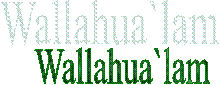 Wallahua`lam